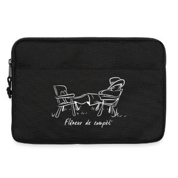 flaneur - Sacoche pour ordinateur portable 13 pouces - noir - Devant