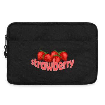 Strawberry - Laptop bag 13" - black - Front