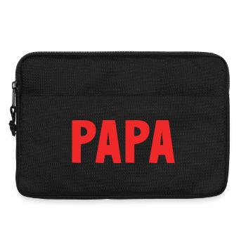FATHER'S DAY. HAPPY FATHER'S DAY. DAD. HAPPY BIRTHDAY. - Laptop bag 13" - black - Front