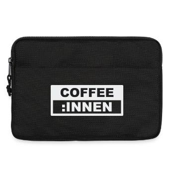 KAFFEE INNEN - Laptoptasche 13" - Schwarz - Vorne
