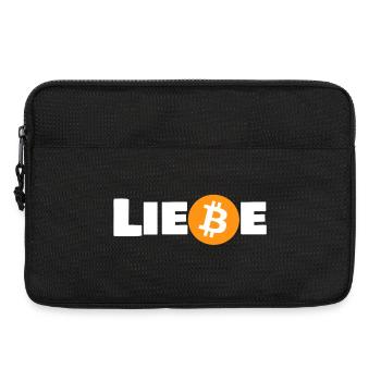 Liebe_Bitcoin - Laptoptasche 13" - Schwarz - Vorne