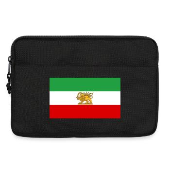Lion and Sun Iran Flag - Laptop bag 13" - black - Front