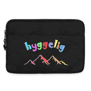Hyggelig, Hygge montagnes colorées - Sacoche pour ordinateur portable 13 pouces - noir - Devant