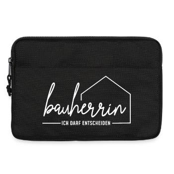 Bauherrin - ich darf entscheiden - Laptoptasche 13" - Schwarz - Vorne