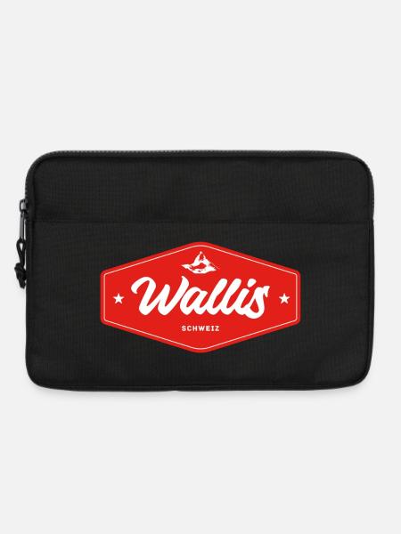 Wallis Alpen Retro Emblem - Laptoptasche 13" - Schwarz