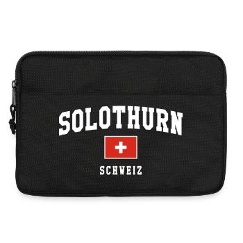 Solothurn Schweiz Flag Badge - Laptoptasche 13" - Schwarz - Vorne