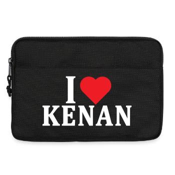 t-shirt J’adore Kenan idée cadeau t-shirt - Sacoche pour ordinateur portable 13 pouces - noir - Devant