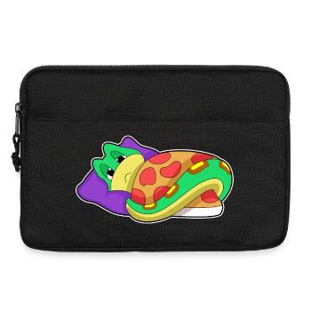 Schlange Schlafen Decke - Laptoptasche 13" - Schwarz - Vorne