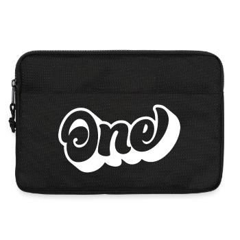 One 1st Birthday Kids Boys Girls 1 Year Old - Laptop bag 13" - black - Front