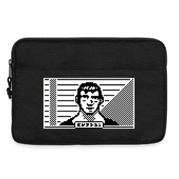 8bit portrait - Laptoptasche 13" - Schwarz - Vorne