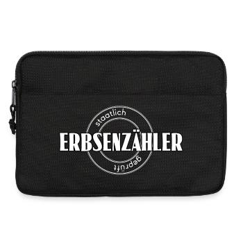 Erbsenzähler - Laptoptasche 13" - Schwarz - Vorne