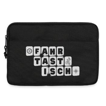 fahrtastisch - fantastisch, Wortspiel, Radsport - Laptoptasche 13" - Schwarz - Vorne