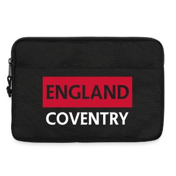 Angleterre Coventry Silhouette urbaine avec bloc de couleur - Sacoche pour ordinateur portable 13 pouces - noir - Devant