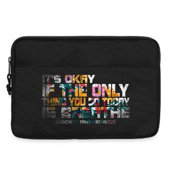 Es ist in Ordnung, wenn das Einzige, was der Atem ist, ist - Laptoptasche 13" - Schwarz - Vorne