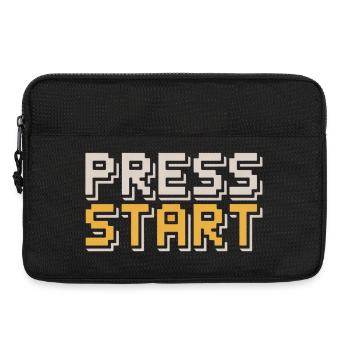 Appuyez sur Démarrer Retro Gamer Pixel Look Arcade - Sacoche pour ordinateur portable 13 pouces - noir - Devant
