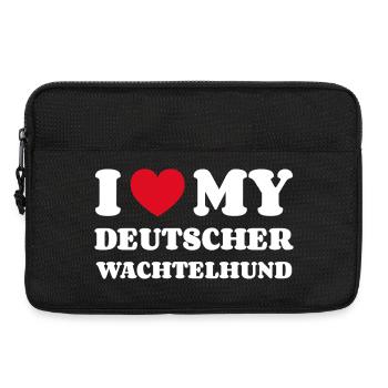 I Love My German Quail Dog Owner - Laptop bag 13" - black - Front