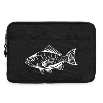 Poisson Poisson T-shirt Cadeau Pêcheur - Sacoche pour ordinateur portable 13 pouces - noir - Devant