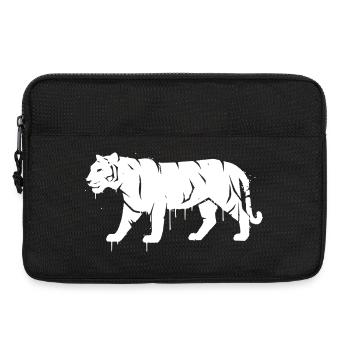 Tiger Graffiti Grunge Streetwear Vector - Laptop bag 13" - black - Front