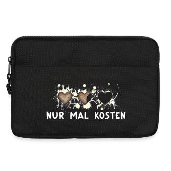Nur mal kosten… Süßes Weihnachtsmotiv - Laptoptasche 13" - Schwarz - Vorne