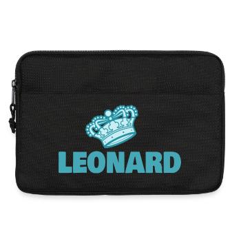 First name Leonard - Laptop bag 13" - black - Front