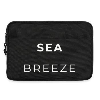 Breeze Navy Minimalist Typography - Laptop bag 13" - black - Front