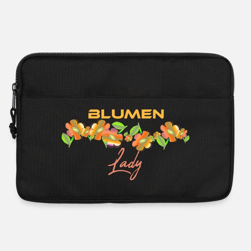 Blumenlady - Laptoptasche 13" - Schwarz