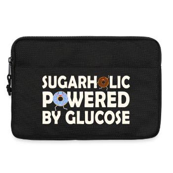 Sugarholic alimenté par le glucose - Sacoche pour ordinateur portable 13 pouces - noir - Devant