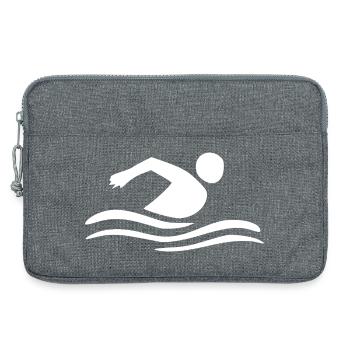 Nageurs nageurs - Sacoche pour ordinateur portable 13 pouces - gris chiné - Devant
