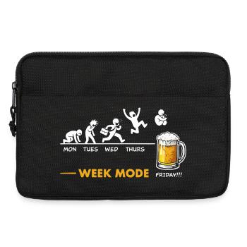 Ich freue mich auf das Wochenende – Bierhumor - Laptoptasche 13" - Schwarz - Vorne