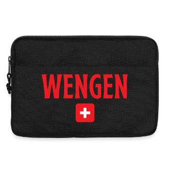 Wengen Switzerland - Laptop bag 13" - black - Front