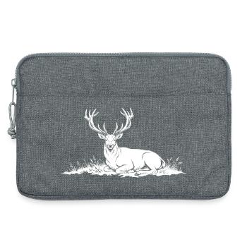 Hirsch - Laptoptasche 13" - Grau meliert - Vorne