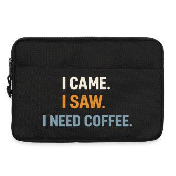 I CAME. I SAW. I NEED COFFEE. Introvertiert Kaffee - Laptoptasche 13" - Schwarz - Vorne