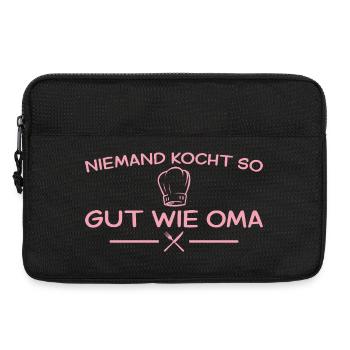Niemand kocht so gut wie Oma - Geschenkidee - Laptoptasche 13" - Schwarz - Vorne