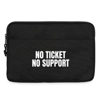 No Ticket No Support - Informatik Arbeit Job Admin - Laptop bag 13" - black - Front