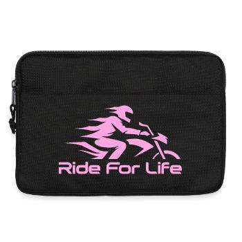 Motorrad Rose Fahrt fürs Leben - Laptoptasche 13" - Schwarz - Vorne