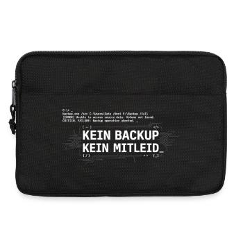 Kein Backup? Kein Mitleid! - Laptoptasche 13" - Schwarz - Vorne