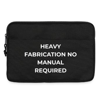 Heavy Fabrication No Manual Required Welder - Laptop bag 13" - black - Front