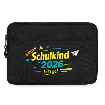 Schulkind 2026 - Endlich gehts los - Laptoptasche 13" - Schwarz - Vorne