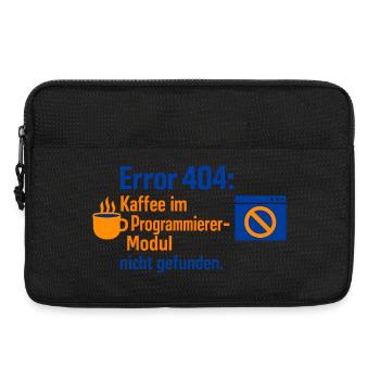 Error 404: Kaffee im Modul nicht gefunden - Laptoptasche 13" - Schwarz - Vorne