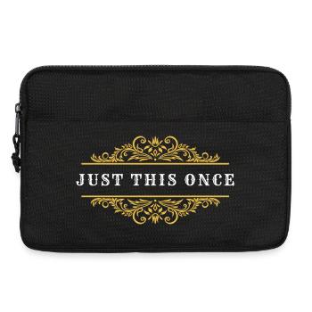 Just This Once – Vintage Western - Sacoche pour ordinateur portable 13 pouces - noir - Devant