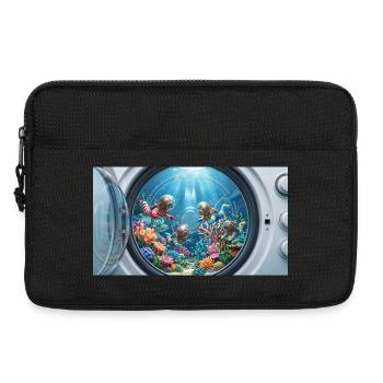 Surreal underwater world inside a washing machine  - Laptoptasche 13" - Schwarz - Vorne