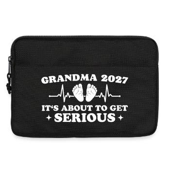 Mommy 2027 Funny Pregnancy Announcement - Laptoptasche 13" - Schwarz - Vorne