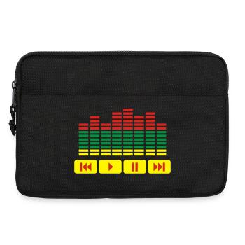 Equalizer DJ music player - Laptop bag 13" - black - Front
