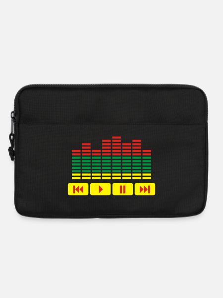 Equalizer DJ music player - Laptoptasche 13" - Schwarz