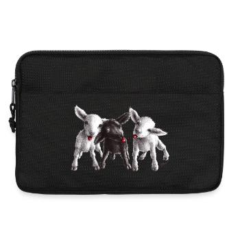 freche schafe - Laptoptasche 13" - Schwarz - Vorne