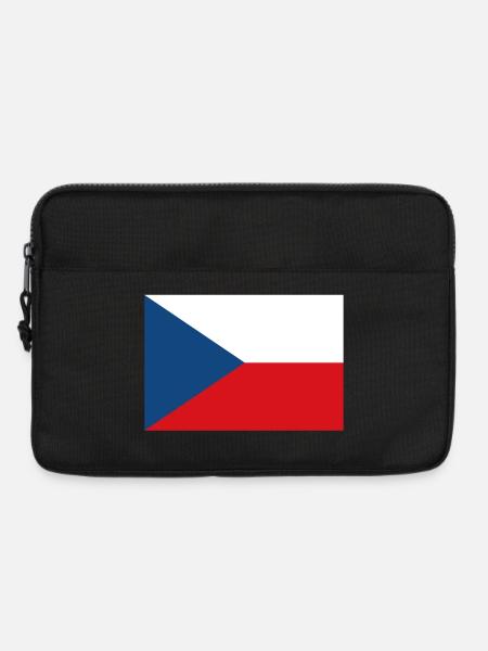 Tschechien Flagge - Laptoptasche 13" - Schwarz