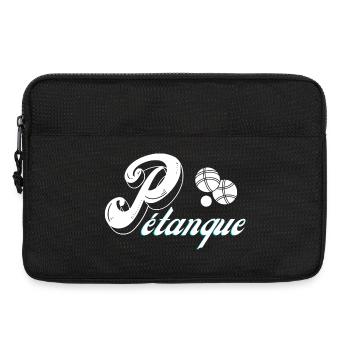 pétanque, fan de pétanque, bouliste - Sacoche pour ordinateur portable 13 pouces - noir - Devant