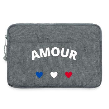 Love - Laptop bag 13" - heather grey - Front