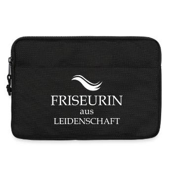Friseurin aus Leidenschaft Haar Symbole Welle icon - Laptoptasche 13" - Schwarz - Vorne