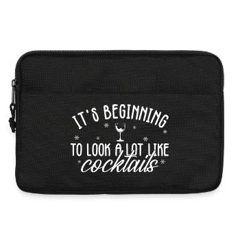 Fangen an, wie Cocktails auszusehen - Laptoptasche 13" - Schwarz - Vorne